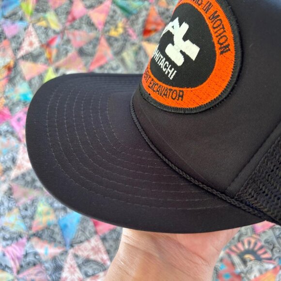 Vintage Hitachi New Dimensions in Motion Intelligent Snapback Mesh Trucker Hat - Picture 3 of 8